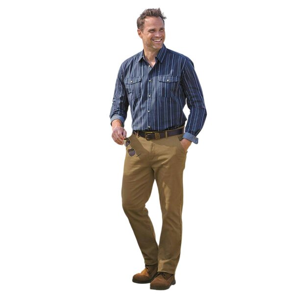 Atlas For Men Mens Plain Chinos - Light Brown