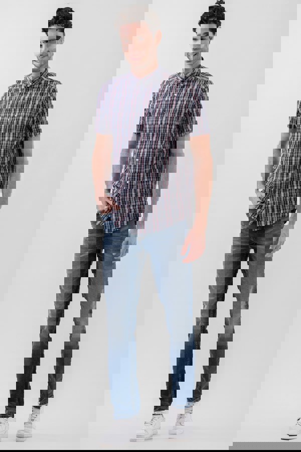 ENORSIA Men's Button Down Short Sleeve Shirt