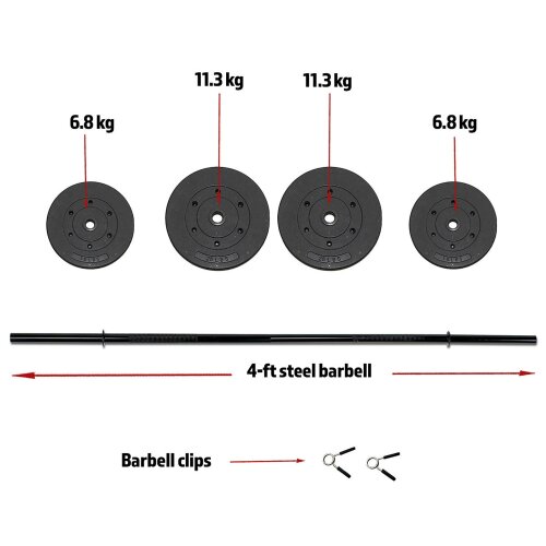 Marcy MWB36780B Weight Bench 35kg Weights Leg Developer Curl Butterfly