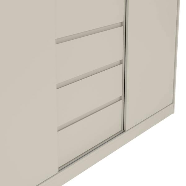 Furniture To Go Naia Wardrobe with 2 sliding Doors 1 Door 3 Drawers in Cashmere