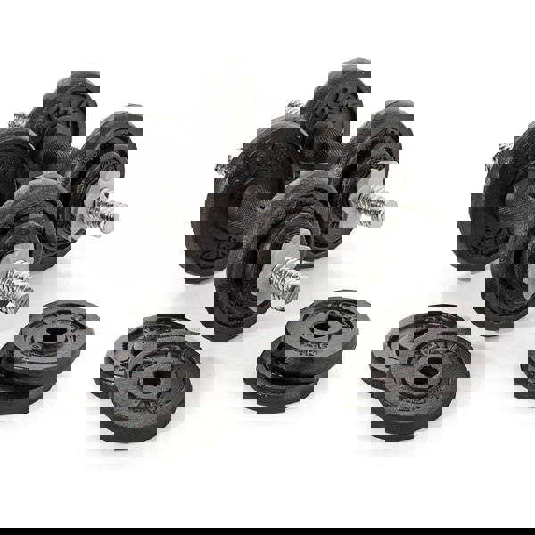 York 20kg Cast Iron Home Dumbbell Weight Set