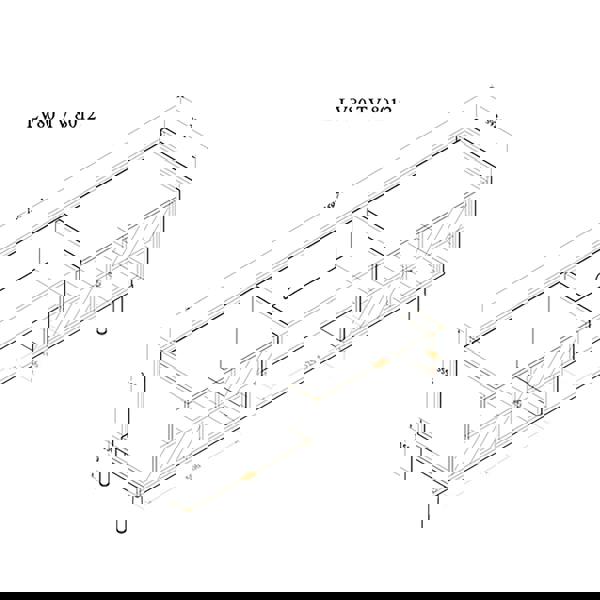 Kudlhome LV80 TV Cabinet, Light Oak, 1.6m