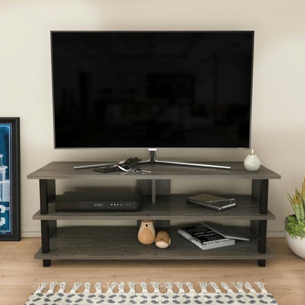 Decorotika Pueblo Modern Tv Stand TV Cabinet for TV's up to 55"