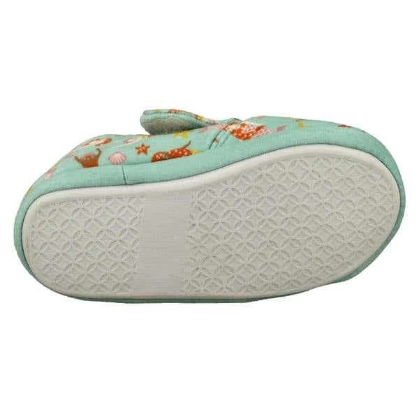 Clarks Childrens Clarks Print Detailed Slippers - Fluffy Snug T