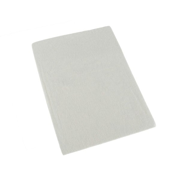 HOMESCAPES 100% Brushed Cotton Cot Flat Sheet, 100 x 150 cm