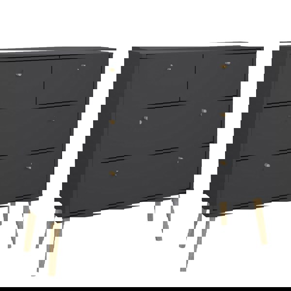 Furniture To Go Cumbria Chest 2 + 2 Drawers Dark Grey