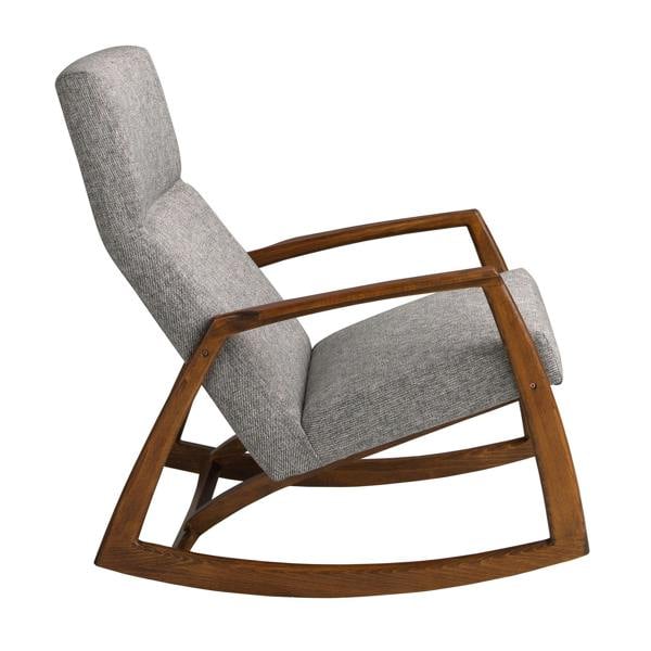 Angel Cerdá Grey fabric rocking chair 5106