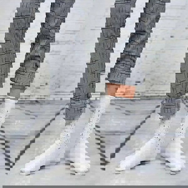 Anysox Anyfootwear 5 Pairs Size 6-10 Casual Business Socks High Quality Cotton Breathable Elastic Pattern Design For Men