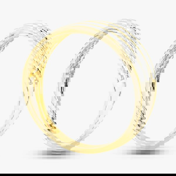 T. H. Baker 9ct Yellow Gold 0.50ct Brilliant Cut Diamond Three Row Half Eternity Ring THR40472-50 L