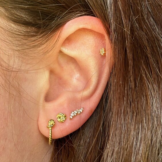 Reeves & Reeves Knot Tonight Hoop Earring