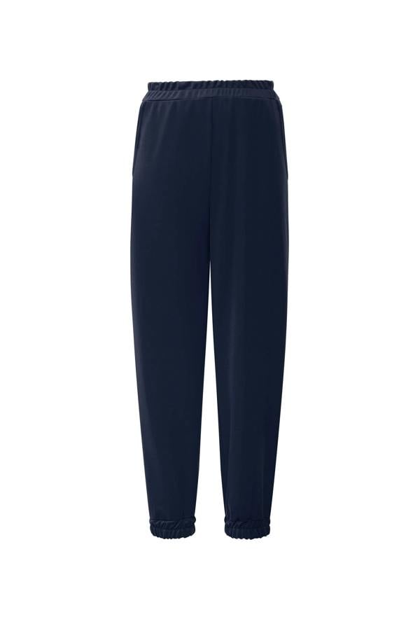 James Lakeland Navy Jersey Jogger Trousers