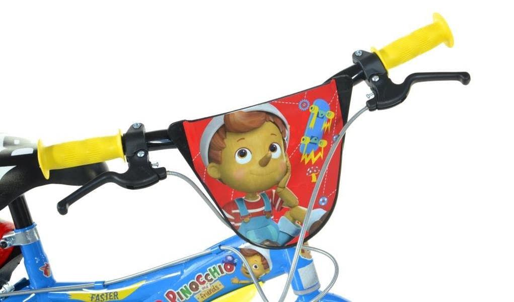 Dino Bikes Dino Pinocchio Kids 14" Wheel Bike - Blue/Red/Yellow