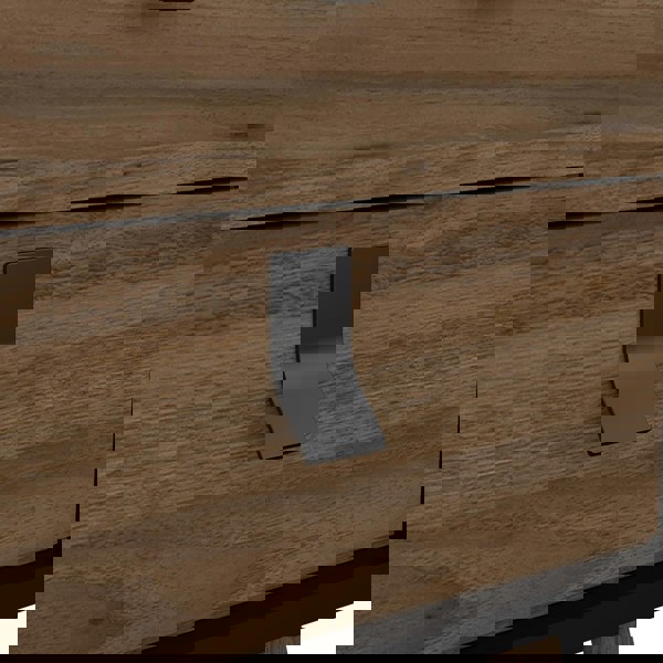 Furniture To Go Ry Bedside cabinet 2 drawer in Matt Black Walnut