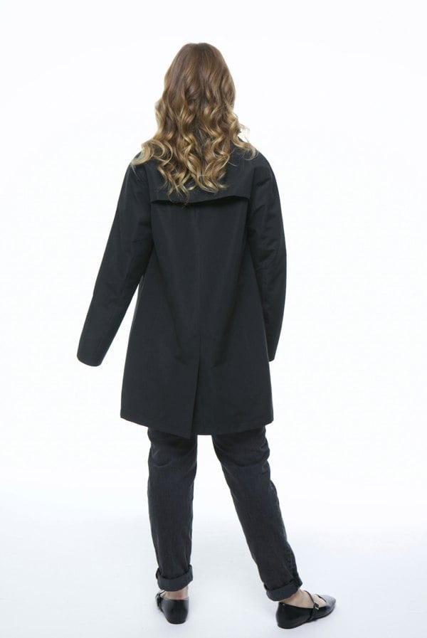 Elle Jennifer Single Breasted Basic Mac - Black