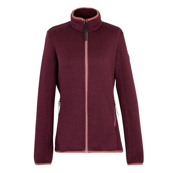 Regatta Womens/Ladies Elzie Full Zip Fleece Jacket - Dark Pimento/Burgundy - 
