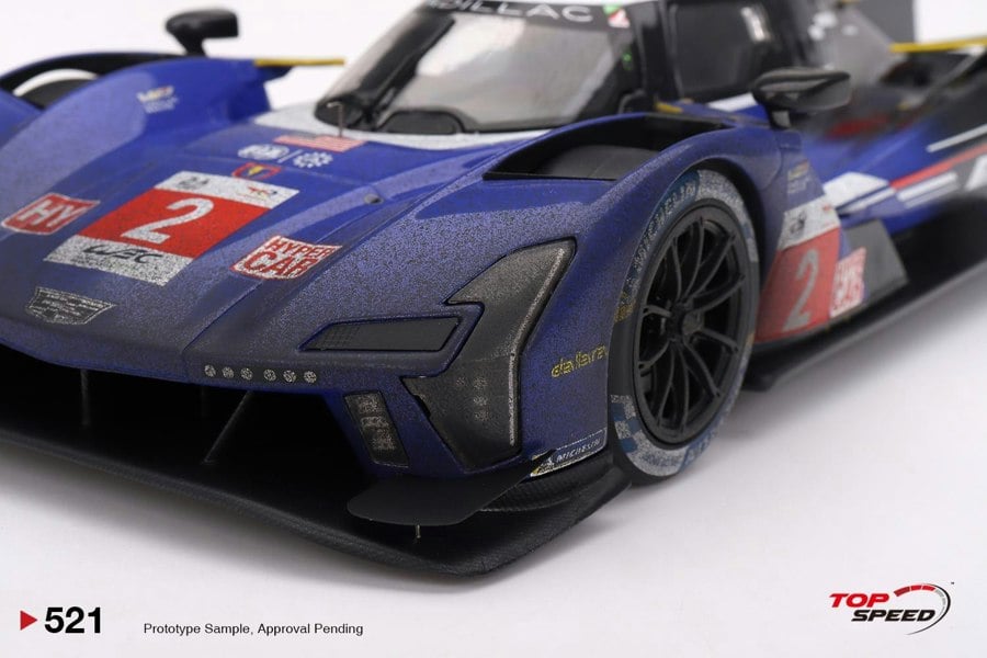 TSM Cadillac V-Series.R #.2 2023 Le Mans 24 Hrs 3rd Place Post-Race Weathered 1:18 TS0521