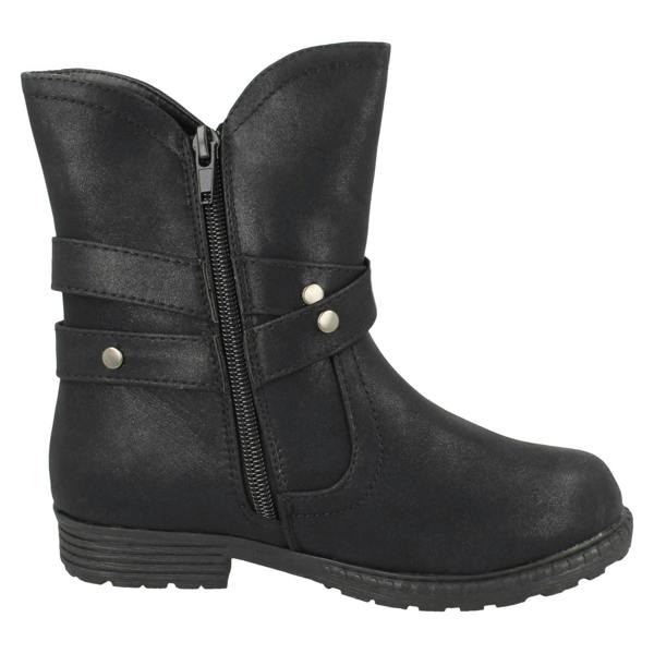 Spot On Girls Spot On Ankle Boots With Buckle Design