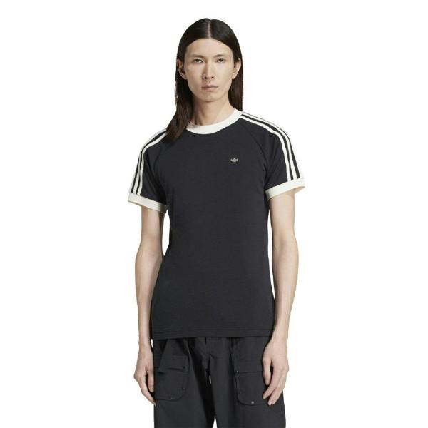 Adidas Mens Cali 3 Stripes T-Shirt - Black - 