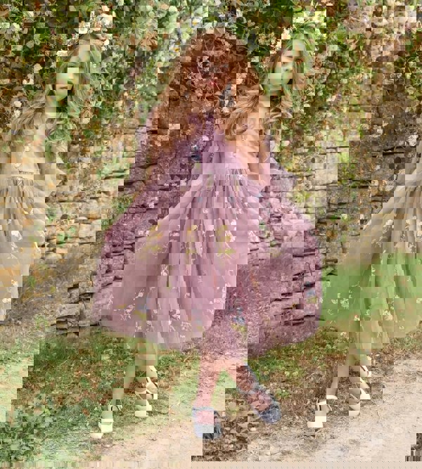 pretty girl wearing fairy style dress