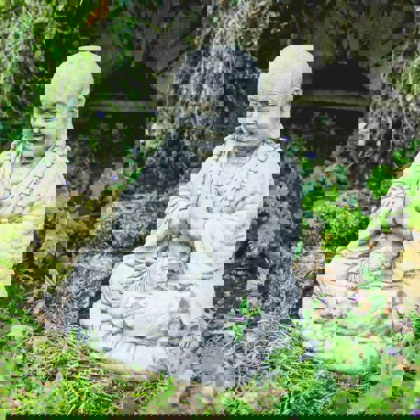 Large Meditating Monk Garden Ornament