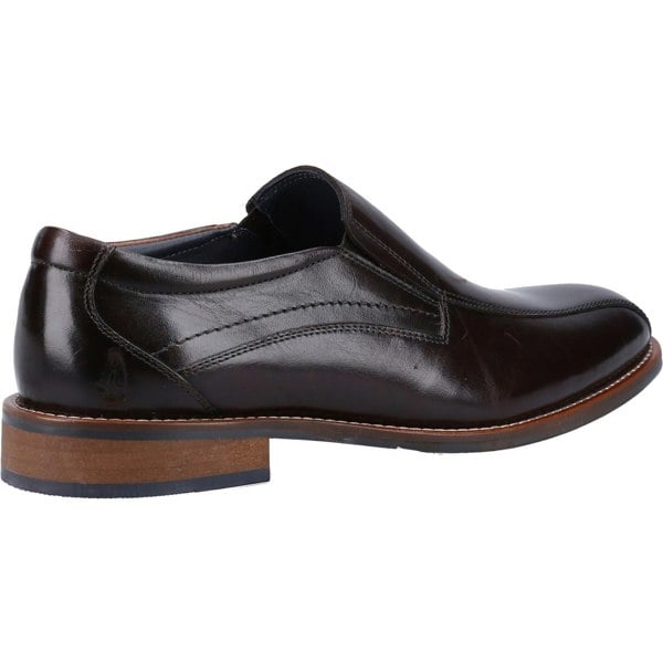 Hush Puppies Donovan Leather Men's Black Slip-On Shoes