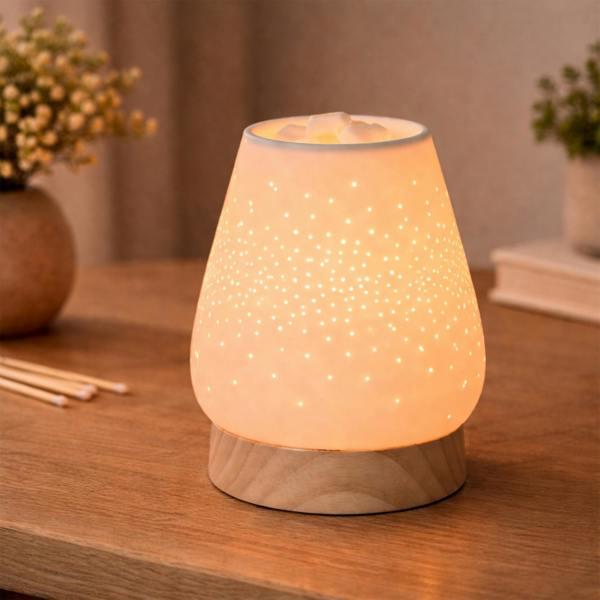 Dragodirect Tapered Aroma Lamp Oil Burner Ceramic Wax Melt Warmer
