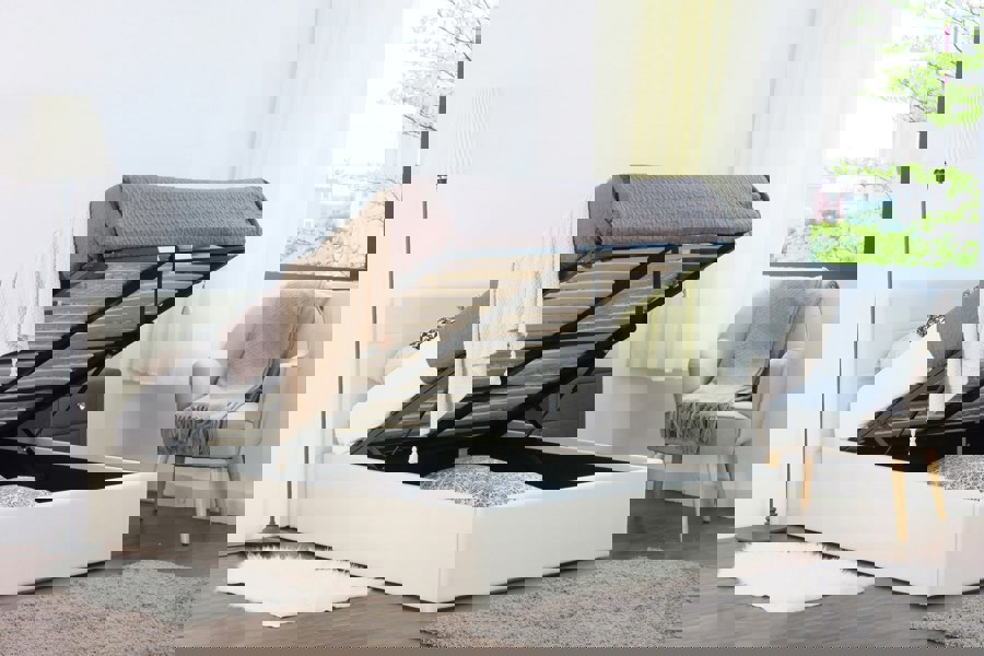 Comfy Living Gas Lift Ottoman Bed Frame - Innovative & Space-Efficient Design for Your Bedroom