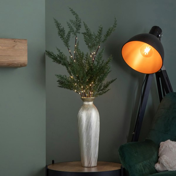 Samuel Alexander 90cm Set of 3 Light up Christmas Fir Twig with 90 Warm White LEDs (Twigs only)