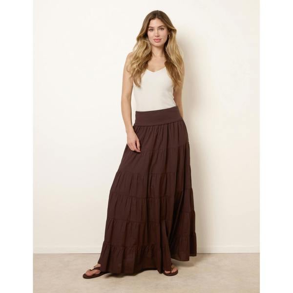 Blue Vanilla Jersey Band Tiered Skirt