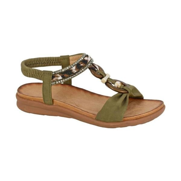 Cipriata Cipriata GIOVINA Womens Slingback Sandals Khaki