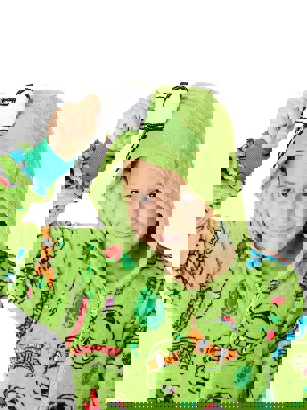 Teenage Mutant Ninja Turtles Boys Green Novelty Masks Onesie