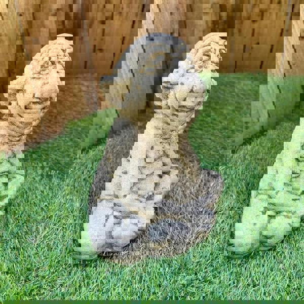 Magical Sitting Goblin  Stone Cast Statue Small Outdoor Ornament Garden Sculpture