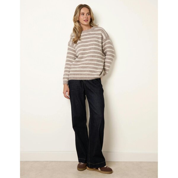 Blue Vanilla Stripe Knitted Jumper