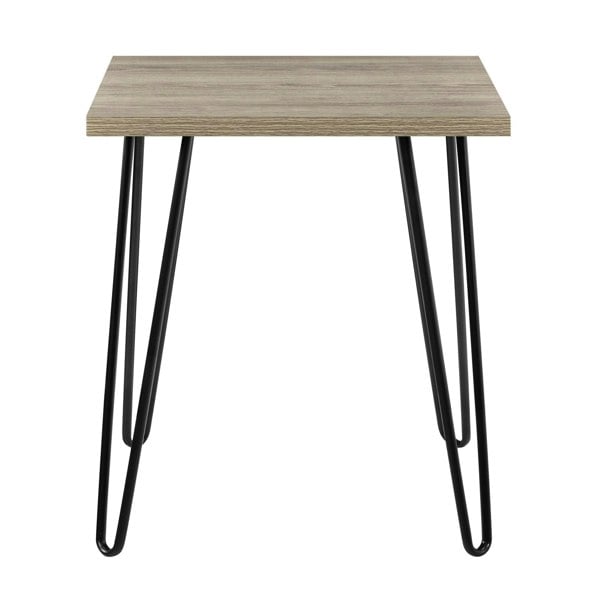 Dorel Home Owen Retro End Table in Rustic Oak Look