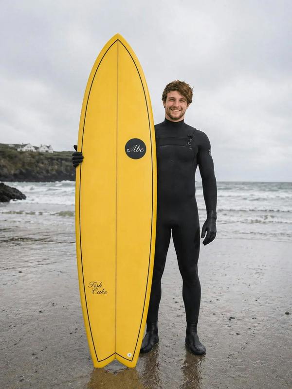 ABC Fishcake Surfboard Yellow 6'3"
