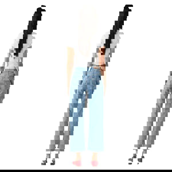 Levis Womens/Ladies Ribcage Cotton Linen Straight Leg Jeans - Blue - 