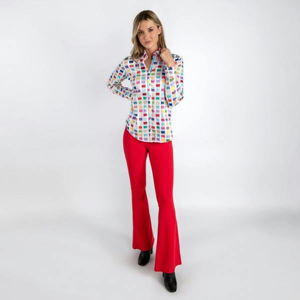 COLOUR CODES WOMENS PRINT SHIRT - Premium Men's Patterned Shirt by Claudio Lugli | Bold Design, Tailored Fit, Best Printed Shirts
