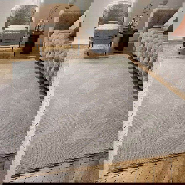 Carmel Beige Rug Abstract design, anti-alergic, stain-resistant