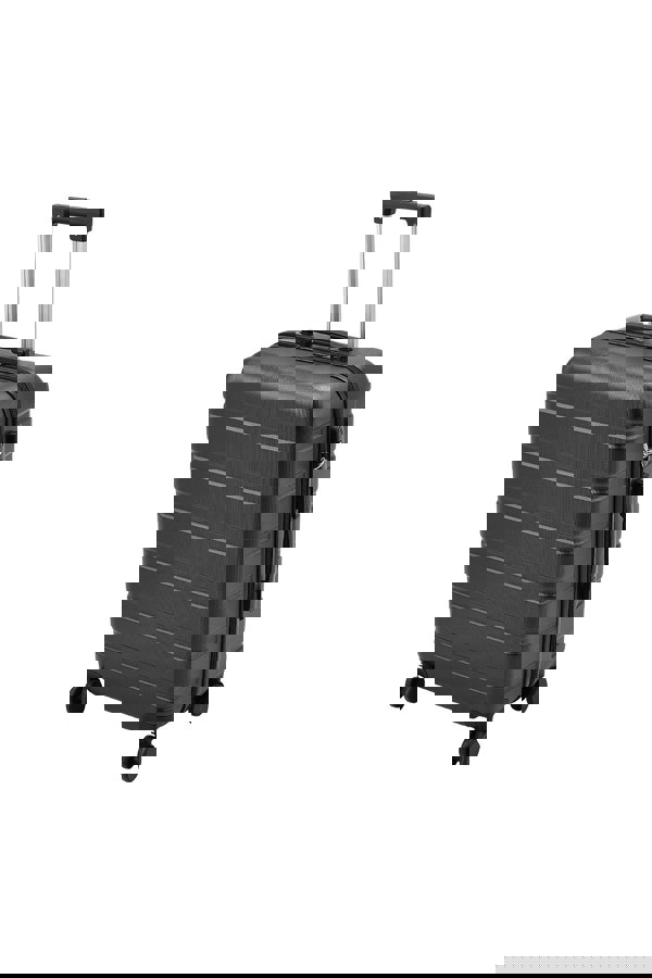 Living and Home Hardshell Rolling Luggage Trolley Travel Case, 20" Black