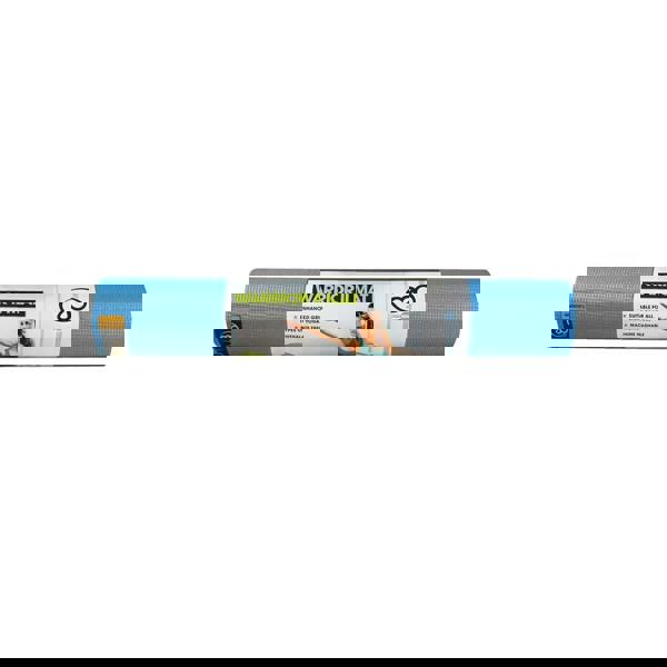 Fitness Mad Warrior II yoga mat with warrior pose label