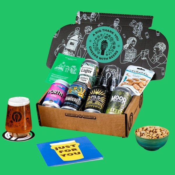 QWERTY Beer Box Lager Thank You Hamper