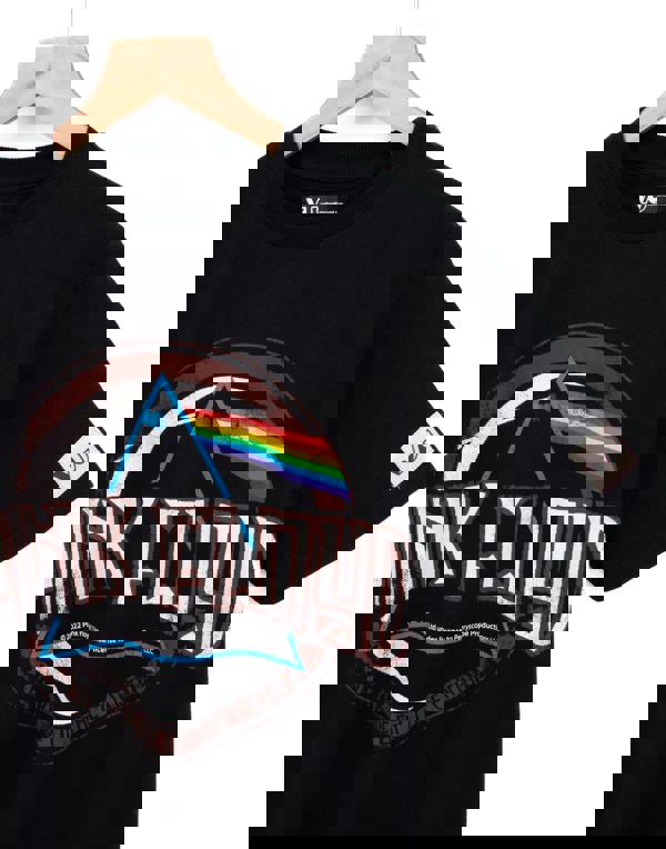 Pink Floyd Unisex Kids Black Album Logo Short Sleeved T-Shirt