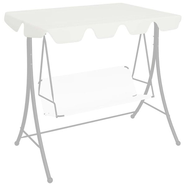 Berkfield Replacement Canopy for Garden Swing White 188/168x110/145 cm