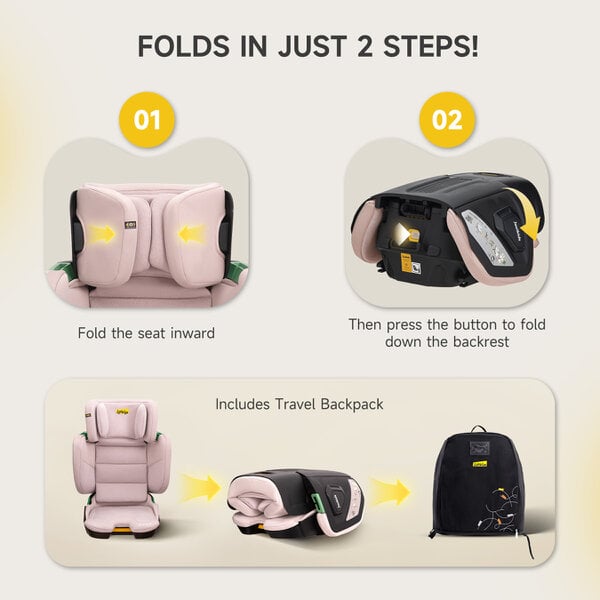 JoviKids Rober + Booster Seat - Rosewood
