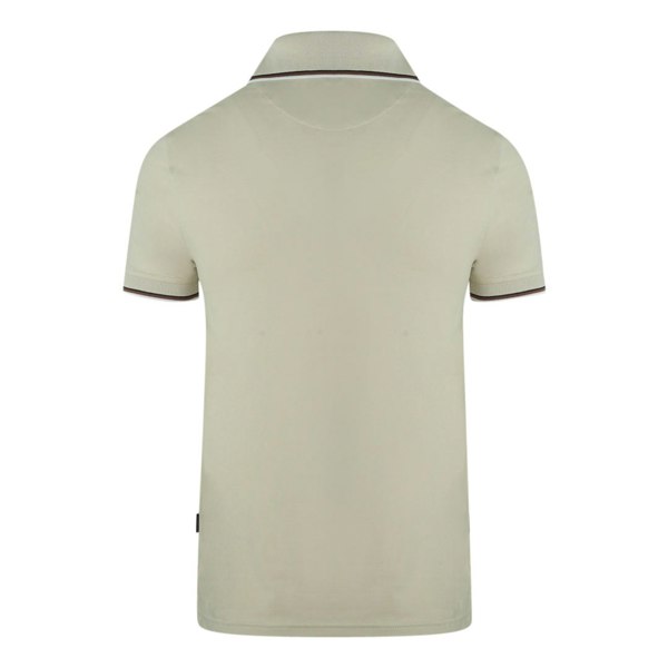 Aquascutum Tipped Collar Polo Shirt - Beige