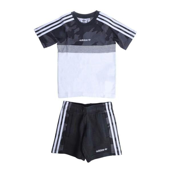 Adidas Childrens/Kids T-Shirt & Shorts Set - Black - 