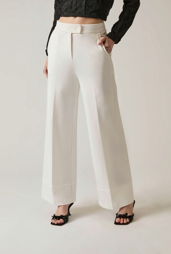 James Lakeland Tailored White Trousers