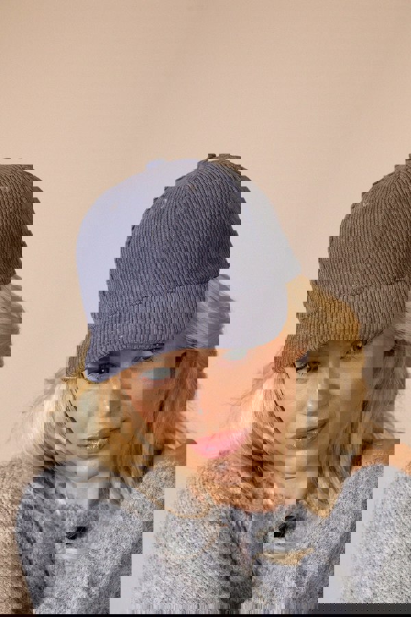 SVNX Corduroy Hat In Grey