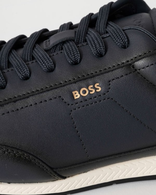 BOSS Orange Nitan Low Profile Bu Trainers - Dark Blue 401 - CHO - Designer Mens Trainers