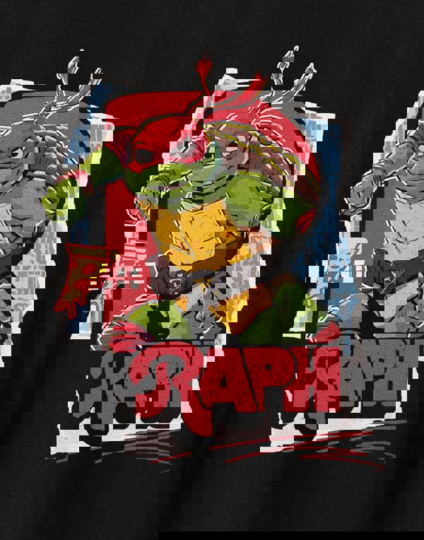 Teenage Mutant Ninja Turtles Boys Black Raph Short Sleeved T-Shirt